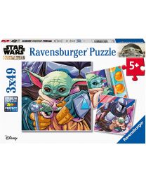 Star Wars The Mandalorian: Grogu Moments, 3 x 49 Piece Puzzles