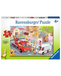 Firefighter Rescue!, 60 Piece Puzzle