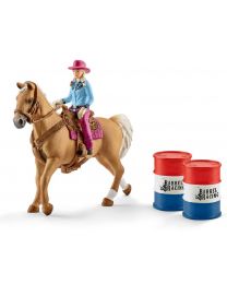 Barrel Racing with Cowgirl